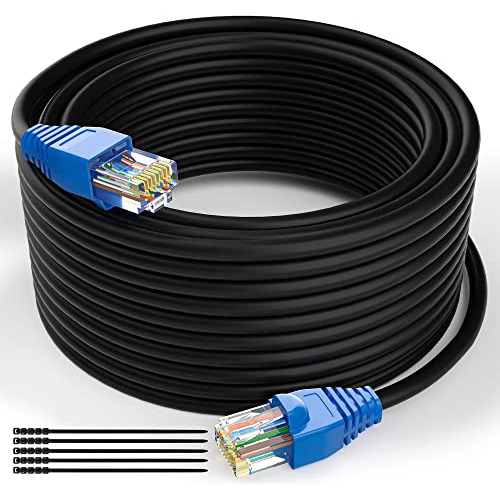 Cable Ethernet Cat6 Para Exteriores De 150 Pies, Cat6 Heavy