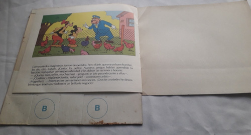 Libro Antiguo Edukit ** Mickey En El Tren * Walt Disney 1984 (Usado)