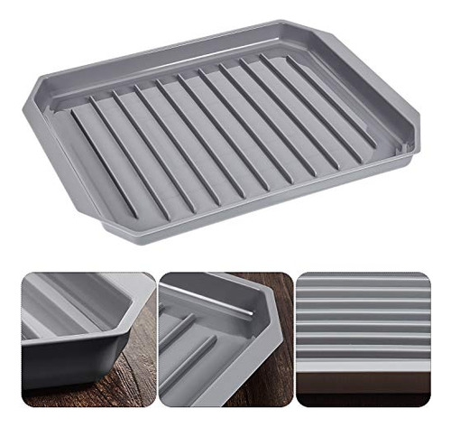 Bandeja De Tocino Para Microondas, 2 Piezas, Olla Para Horne