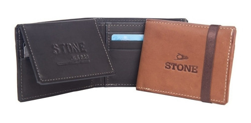 Billetera Hombre Cuero Stone Vacuno Original