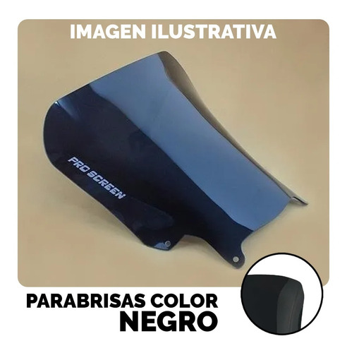 Parabrisas Deflector Bajaj Rouser 220 F Negro Curtain Um