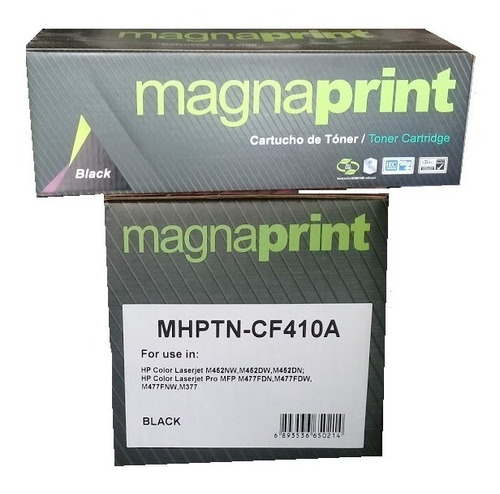 Toner Magnaprint, Compatible Hp Cf410a, Color Negro, 410a