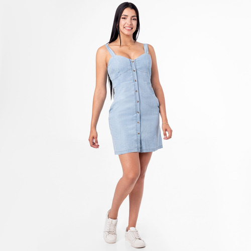 Vestido Denim Pionier Susanah Total Sky