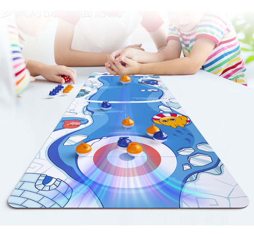 Jogo De Curling De Mesa Para Crianças Conjunto De Jogos