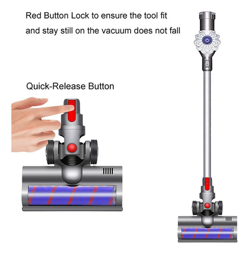 Turbo Eléctrico Motorizado Para Dyson V7 V8 V10 V15 V11 V12