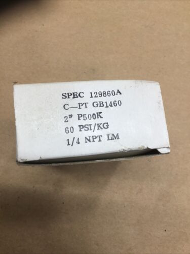 Coilhose Gb1460 Dial Gauge 2 Dry 1/4 Npt 0-60 Psi #1052 Ccf