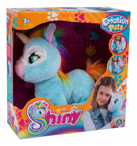 Robot Unicornio Interactivo Al Tacto Parpadea Luz En Cuerno