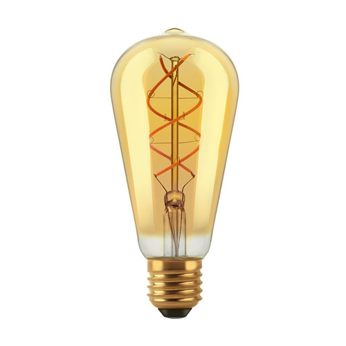 Lámpara Vintage Retro 5w Filamento  Pera Cálida Golden Macro