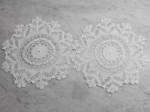 Carpetas Crochet Copo De Nieve X 2