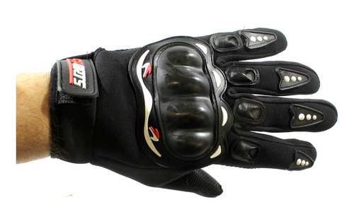 Guante Univ. Moto Negro Par Talle M.