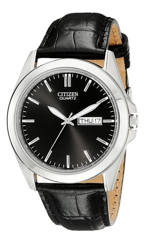 Reloj Citizen Bf0580-06e Black Classic Leather Elegante