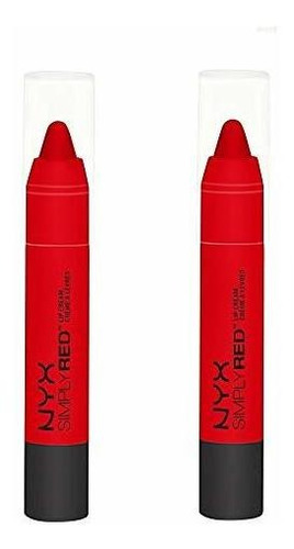 Brillos Labiales - Pack Of 2 Nyx Simply Red Lip Cream, Seduc