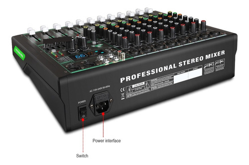 Mezclador De Audio De 8 Canales, Mesa De Sonido, Consola