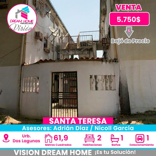 Apartamento En Venta En La Urb. Dos Lagunas - Santa Teresa Del Tuy 