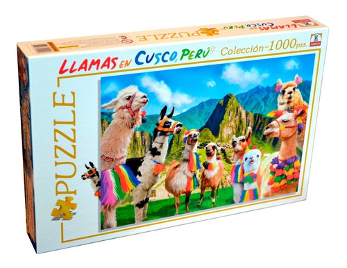 Imagen 1 de 1 de Puzzle 1000 Piezas Implás Llamas En Cusco 601