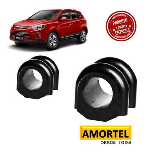 Imagem 2 de 7 de Bucha Barra Estabilizadora Dianteira Jac T6 (par)