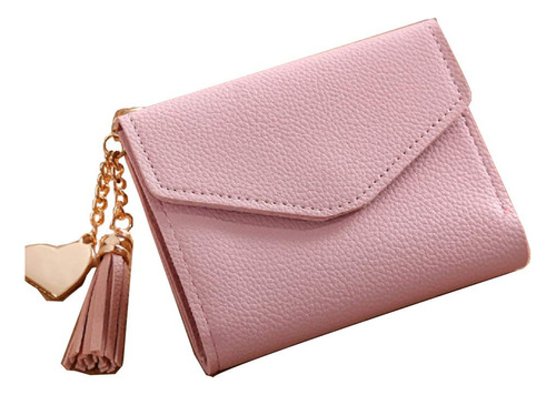 Cartera Pequena De Cuero Para Mujeres Y Ninas Con Tarjetero,