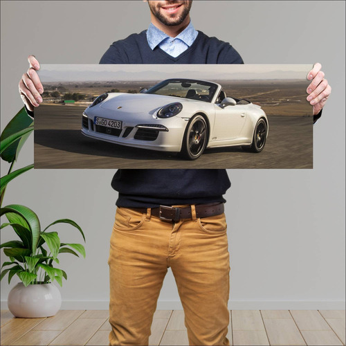 Cuadro 30x80cm Auto 2014 Porsche 911 Carrera Gts 828