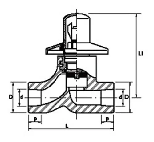 Llave Paso 25mm Acqua System