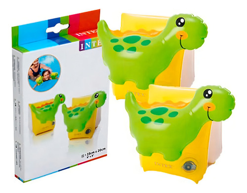 Bóia De Braço Inflável Infantil Dinossauro - Intex 56664 Cor Dino
