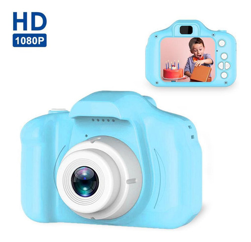 Mini Camara Fotos Digital Hd Niños Recargable + Juegos 32gb