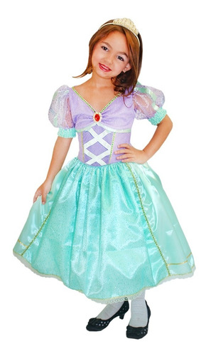 Fantasia Da Ariel Princesa Sereia Infantil - Deluxe
