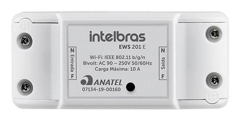 Controlador Smart Intelbras Wi-fi Ews 201e Automação Casa Cor Branco 110V/220V