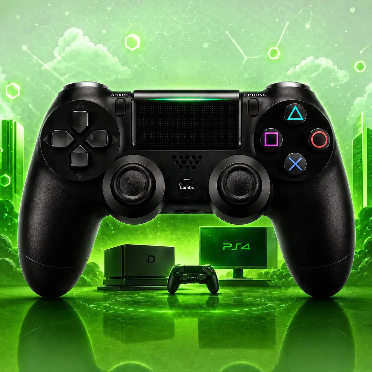 Controle Para Ps4 Sem Fio Bluetooth Joystick