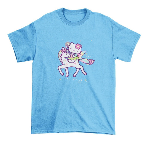 Polera Juvenil Niña Hello Kitty Gatito Unicornio De Algodon 