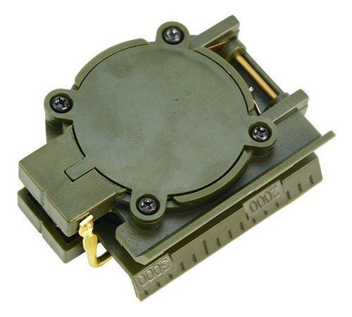 Brújula Lensática Profesional Militar Impermeable Metal Verde
