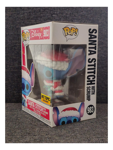 Funko Pop! Disney #983 Santa Stitch With Scrump Hot Topic