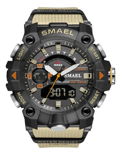 Smael Reloj Militar Dial Dual Táctico Camping Para Hombre