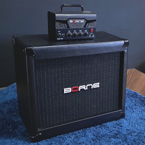 Imagem 2 de 4 de Amplificador Guitarra Borne Mob T30 + Caixa Mob 110 Preta
