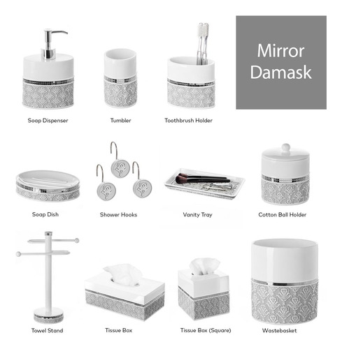 Creative Scents Dispensador Decorativo Espejo Damasco
