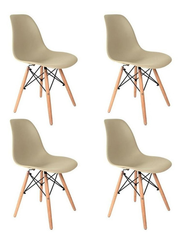 Cadeira De Jantar Empório Tiffany Eames, Estrutura De Cor Estrutura da cadeira Fendi