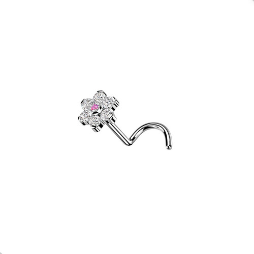 Imagen 1 de 2 de Piercing Nariz Flor 5.5 Titanio Astm Piercing Argentina®