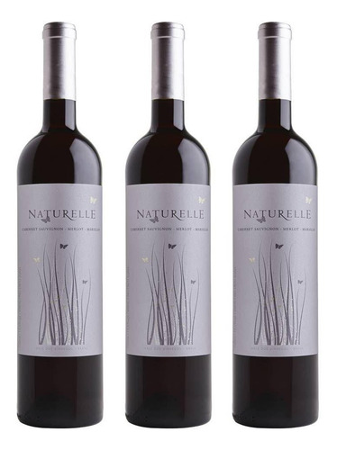 Imagem 2 de 3 de Kit 3 Vinho Tinto Suave Naturelle Casa Valduga 03 Unidades