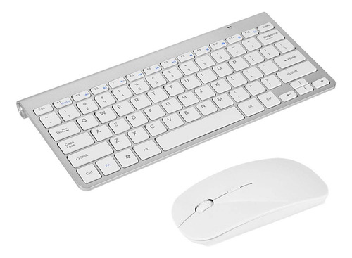 Kit De Mouse E Teclado Keyboard Slim De 2,4 Ghz Para Desktop