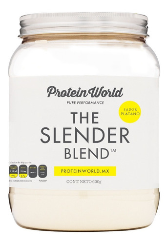 Proteína The Slender Blend  Plátano 600gr Protein World