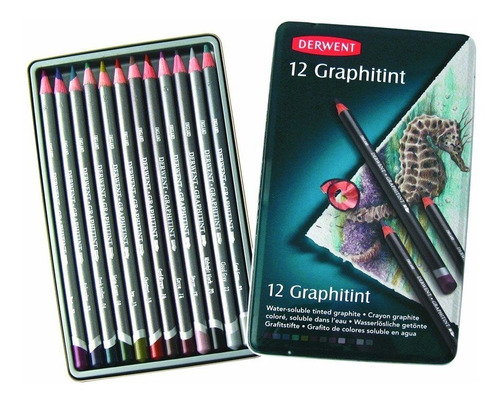 Lápices De Colores Graphitint-acuarelables Derwent X 12 Uni