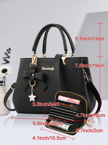 Juego De Bolso Y Cartera Clásico De Señora De Dos Piezas