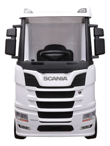 Caminhão Elétrico Infantil 12v Scania 4x4 Com Controle Cor Branco