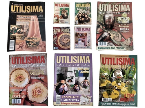 9 Revistas Utilisima Nros. Sueltos - Incluye Moldería