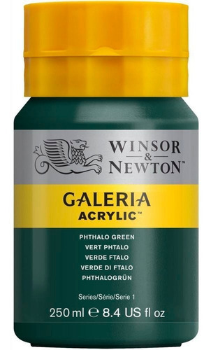 Tinta Acrílica Galeria Winsor & Newton 250ml Phthalo Green