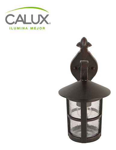 Farol Rustico 6512, Marca Calux Color Óxido