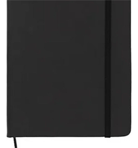 Cuaderno A5 Negro Cómodo Para Escribir, Funda De Piel Sintét