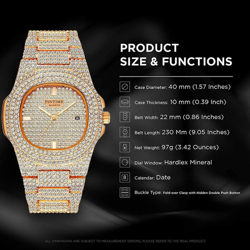 Relojes Unisex De Lujo, Relojes De Oro Con Diamantes, Calend