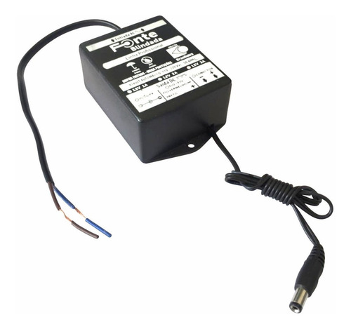 Imagem 3 de 6 de Fonte Blindada 12v 3a Fio Ac Plug P4 Uso Geral Prova D'água