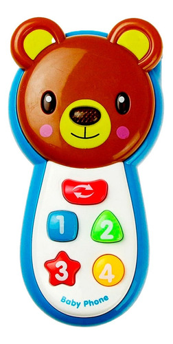 Teléfono Celular Juguete Musical Oso Bebe Niños + Bateria