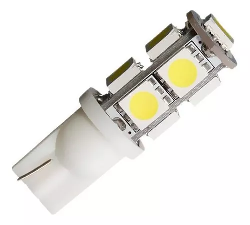 Luz Posición Led Piojito Auto Blanco 4 Leds X2 Unidades Par